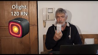 Unboxing prove e considerazioni sulla luce da bici posteriore OLIGHT RN120 [upl. by Airdnna]