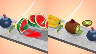 Fruit Slicer Very Satisfying And Relaxing ASMR Slicing Game [upl. by Curnin]