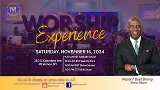 The Mt Vernon SDA Church  Morning Worship Experience  November 16 2024 [upl. by Alwitt]