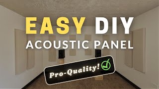 How To Make Acoustic Panels  Simple Acoustic Panel DIY Bass Trap Absorber [upl. by Welford415]