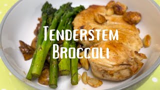 Sauteed Tender stem Broccoli with Garlic Mushrooms easyrecipes dinnerrecipe dinnerideas foodie [upl. by Delfeena]