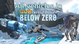 All Vehicles and vehicle modules in Subnautica Below Zero  upgrades [upl. by Newton]