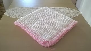 Manta para bebÃ© en crochet o ganchillo [upl. by Aynot]