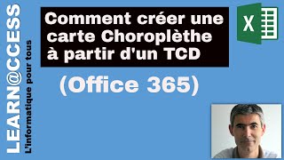 Excel 365  Comment créer une carte Choroplèthe à partir dun TCD [upl. by Anneis]