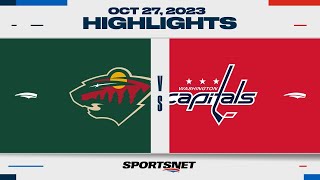 NHL Highlights  Wild vs Capitals  October 27 2023 [upl. by Younger]