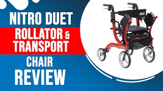 Nitro Duet Rollator amp Transport Chair Review  Med Mart [upl. by Naihs]