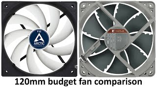 120mm budget fan comparison arctic f12 vs noctua redux nf p12 [upl. by Hazrit]