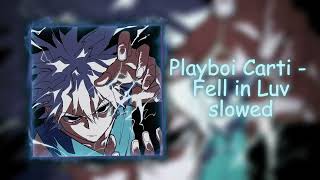 Playboi Carti  Fell in Luvslowed [upl. by Nielsen]