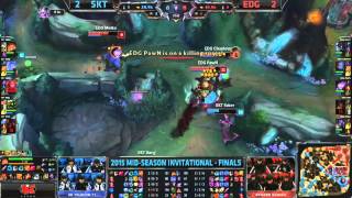 SKT vs EDG Spiel 5  Mid Season Invitational FINALE [upl. by Bac]