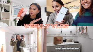 WEEKLY VLOG mein erstes Bewerbungsgespräch neues kleiderzimmer amp sephora haul [upl. by Alegnad]