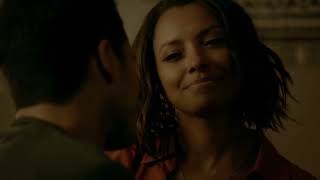 Enzo And Bonnie Kiss  The Vampire Diaries 8x06 Scene [upl. by Mellman]