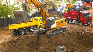 Best of RC Construction Site Excavators and Dump Trucks at work Dozer Diggers Loaders Wheel Loader [upl. by Airotal]