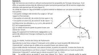 Énergie potentielle amp énergie mécanique Exercice 1 [upl. by Drucill767]