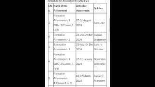 AP school academic calendar 2024  25 schedule for assessment in 202425 [upl. by Yuma]