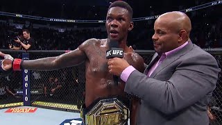 UFC 271 Israel Adesanya Octagon Interview [upl. by Olinde]