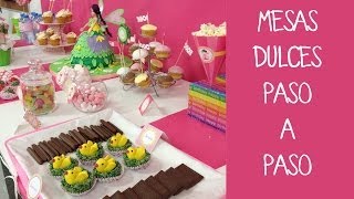 Cómo preparar una mesa dulce para fiesta infantil [upl. by Veda679]