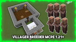 Cara Membuat VILLAGER BREEDER BEDROCK MCPE 121 [upl. by Josephine]