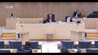 Hotbilden mot Sverige Interpellationsdebatt 11 juni 2024 [upl. by Lamaaj]