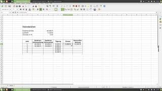 Ratendarlehen Tilgungsplan mit Tabellenkalkulation Excel berechnen  Ratendarlehen mit Beispiel [upl. by Adlig]
