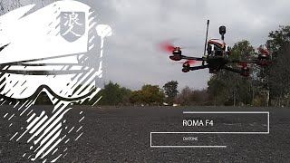 Red Warrior Diatone Roma F4 Micro Cinematic Long Range FPV [upl. by Amilb]