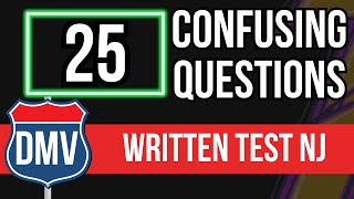 DMV Written Test 2024 NJ 25 Confusing Questions [upl. by Dabney]