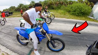 HOOD DIRT BIKE RACING IT WAS WILD [upl. by Akila]