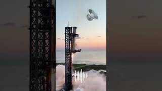 REAL SOUND Falcon Heavy Catch by Space X shorts [upl. by Camile]