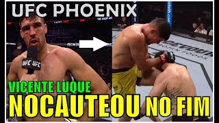 Vicente Luque x Bryan Barberena  Resultados UFC Phoenix [upl. by Aicnelev805]