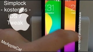 Simplock  iOS 7 Cydia Tweak  Slide to Unlock Text entfernen für einen aufgeräumten Lockscreen [upl. by Abert]