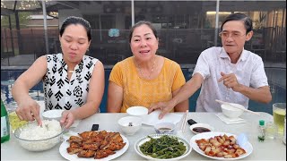 Vlog 2551 ll ĐI COSTCO VỀ CHIÊN KHÔ MẮM TỎI ĂN NGOÀI TRỜI NGON QUÊN LỐI  HOYER FAMILY CUỘC SỐNG MỸ [upl. by Patricio]