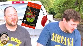 Ghost Pepper Gummy Cherry Candy  Scoville Euphoria Vans World vanlife [upl. by Reagen]