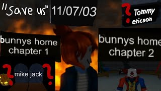 Bunnys Home Chapter 1amp2 Gameplaycreator of this game in the desc [upl. by Ecirtnahs]