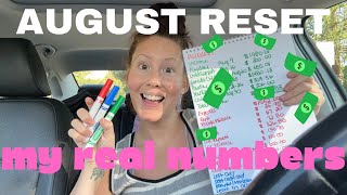 ZERO BASED MONTHLY BUDGET FOR AUGUST  MY DEBT FREE JOURNEY [upl. by Rebhun]