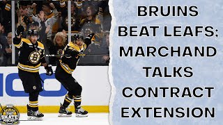 Bruins Beat Leafs Marchand Talks Contract Extension  The Skate Pod Ep 361 [upl. by Pryce]