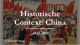 Historische Context China 18422001 eerste leidende vraag [upl. by Iormina219]