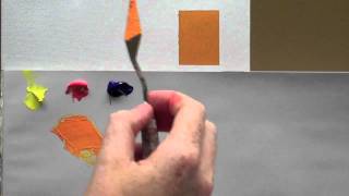 Colour mixing basics  Acrylic painting technique to match a colour [upl. by Aniad]