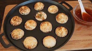 Kanom Krok – Coconut Pancakes Stuffed with Meat  Morgane Recipes [upl. by Miguel]