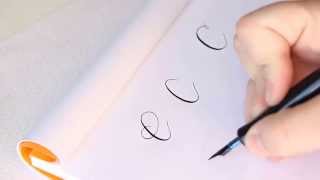 The Letter C  Basic Calligraphy Tutorial [upl. by Corwin938]