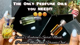 Swiss Arabian Perfume Oils  Private Oud  Secret MuskPrivate MuskFloralGourmand Oud Fruity [upl. by Avan442]