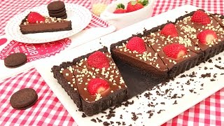 Tarta de Oreo con Fresas y Chocolate sin Horno [upl. by Muir]