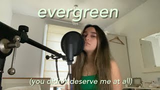 evergreen  omar apollo cover [upl. by Keefer]