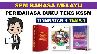 SPM Format Baharu 2020  Peribahasa Buku Teks Tingkatan 4  Tema 1 [upl. by Ettennaj891]