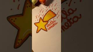 Disegniamo una 💫 disegno comedisegnare stella star cometa drawing art asmr arte doodle [upl. by Hana]