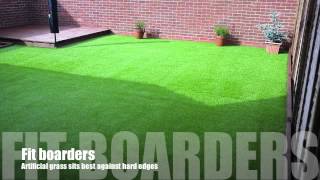 Fitting Artificial Grass  time lapse [upl. by Eidnas113]