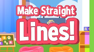 Make Straight Lines  Prewriting Skills  Practicing Straight Lines  Jack Hartmann [upl. by Tterag]