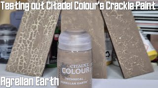 Testing Out Agrellan Earth  Games Workshop Citadel Colour Crackle Paint [upl. by Buchanan]