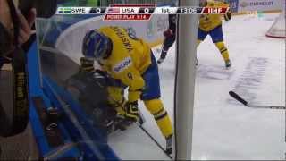 IIHF World U20 Championship 2013 Sweden  USA [upl. by Joacima]