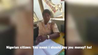 Nigeria Immigration Officer Udensi I L amp Her Colleagues Extorting Money From Nigerians [upl. by Eiralih363]