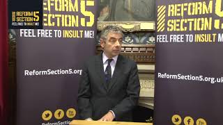 Rowan Atkinsons speech at Reform Section 5 Parliamentary reception [upl. by Disharoon]