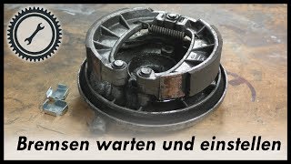 Bremsen warten und einstellen  Simson Tutorial [upl. by Annoed]